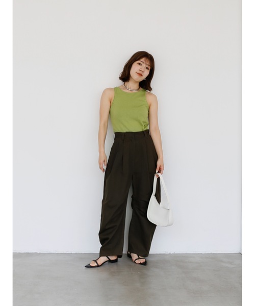 Katrin TOKYO(カトリーントーキョー)の「cup-in glossy american sleeve tops(その他トップス・レディース・パープル/ダークブラウン/グリーン・FREE/XS)」の13枚目の写真