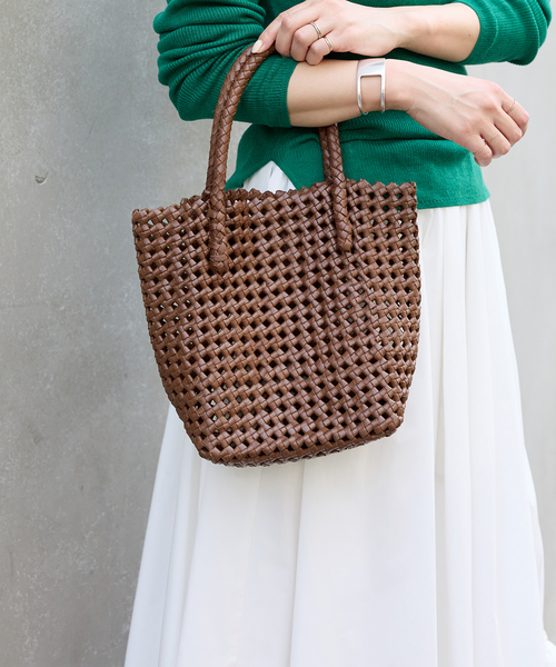 JOURNAL STANDARD(ジャーナルスタンダード)の「【BAGMATI/バグマティ】メッシュBAG(トートバッグ・レディース・ブラック/ブラウン・FREE)」の1枚目の写真