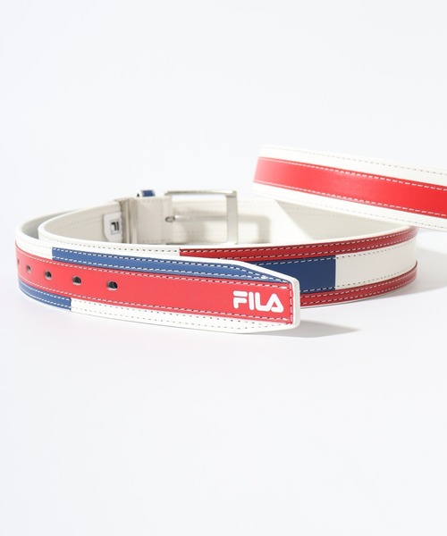 FILA(フィラ)の「FILA トリコロール ベルト(ベルト・メンズ・C/A/B・FREE)」の2枚目の写真