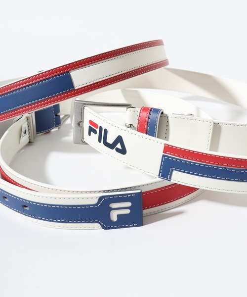 FILA(フィラ)の「FILA トリコロール ベルト(ベルト・メンズ・C/A/B・FREE)」の3枚目の写真
