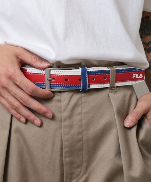 FILA(フィラ)の「FILA トリコロール ベルト(ベルト・メンズ・C/A/B・FREE)」の22枚目の写真