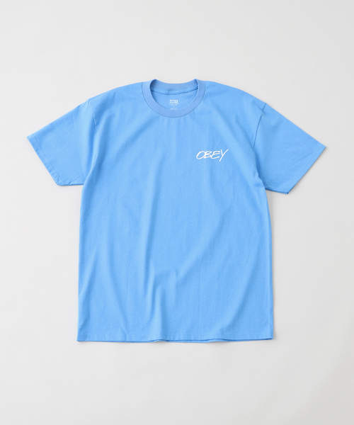 OBEY(オベイ)の「OBEY/オベイ POPPIES Tシャツ(Tシャツ/カットソー・メンズ・ホワイト/ブラック/ブルー・MEDIUM/LARGE)」の3枚目の写真