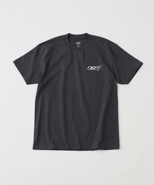 OBEY(オベイ)の「OBEY/オベイ POPPIES Tシャツ(Tシャツ/カットソー・メンズ・ホワイト/ブラック/ブルー・MEDIUM/LARGE)」の2枚目の写真