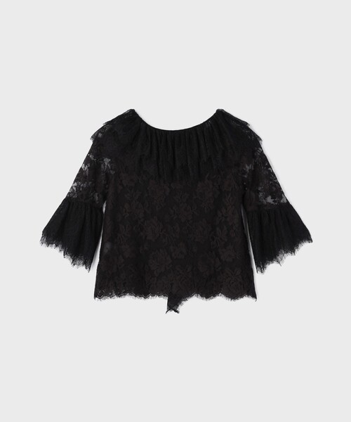 Diagram(ダイアグラム)の「レースコンビフリルブラウス(シャツ/ブラウス・レディース・ブラック/ホワイト・36/38)」の17枚目の写真