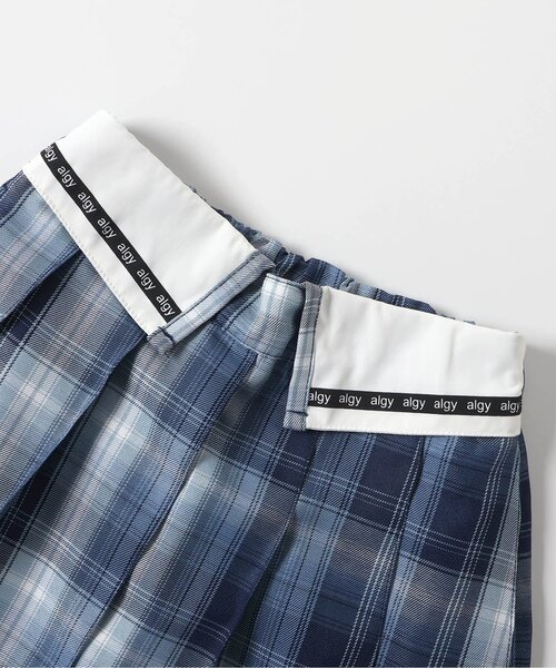 algy（アルジー）の「折返し風プリーツスカパン（スカート・キッズ・グレー/ベージュ/ネイビー/インディゴブルー・X-SMALL/SMALL/MEDIUM/XX-SMALL）」の11枚目の写真