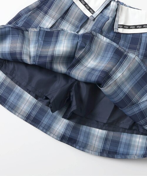 algy（アルジー）の「折返し風プリーツスカパン（スカート・キッズ・グレー/ベージュ/ネイビー/インディゴブルー・X-SMALL/SMALL/MEDIUM/XX-SMALL）」の15枚目の写真