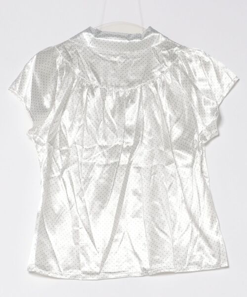 almo(アルモ)の「【LAMPOON】サテンドットシャツ(シャツ/ブラウス・レディース・ホワイト・LARGE/MEDIUM/SMALL)」の11枚目の写真