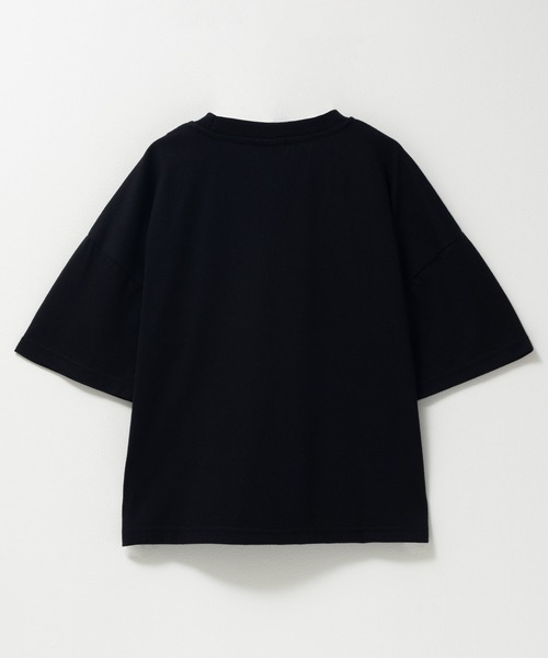 FILA（フィラ）の「【FILA】 ビッグサイズ切替Tシャツ（Tシャツ/カットソー・キッズ・ブルー/ブラック・130/140/150/160）」の3枚目の写真