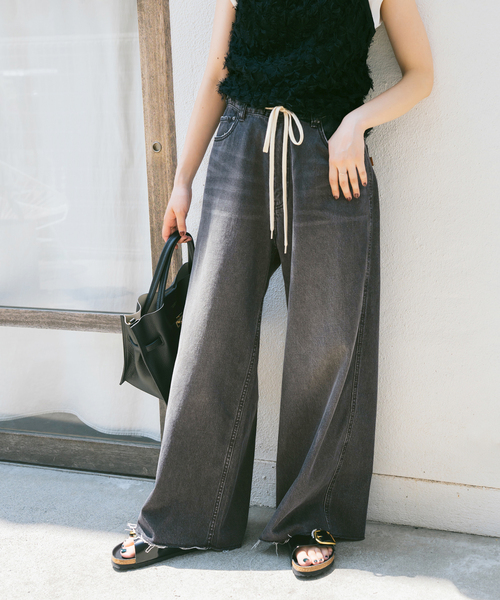 スピックアンドスパン5 1/2LOOSESTRAIGHTDENIМデニム ≪追加≫5 1/2 LOOSE-STRAIGHT DENIM（デニムパンツ・ジーンズ