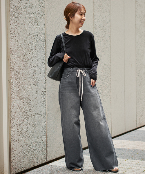 パンツ Spick&Span 5 1/2 SOFT DRAWSTRINGDENIM 5 1/2 SOFT DRAWSTRINGDENIM（デニムパンツ）｜Spick & Span