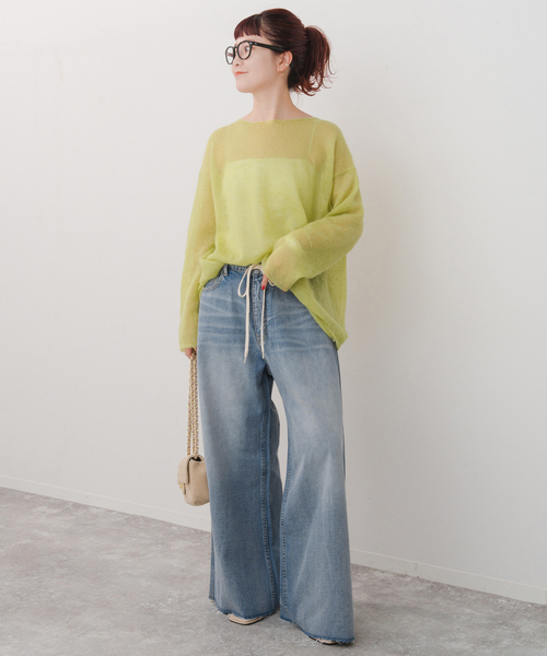 スピックアンドスパン 5 1/2 デニム 5 1/2 SOFT DRAWSTRINGDENIM（デニムパンツ）｜Spick & Span