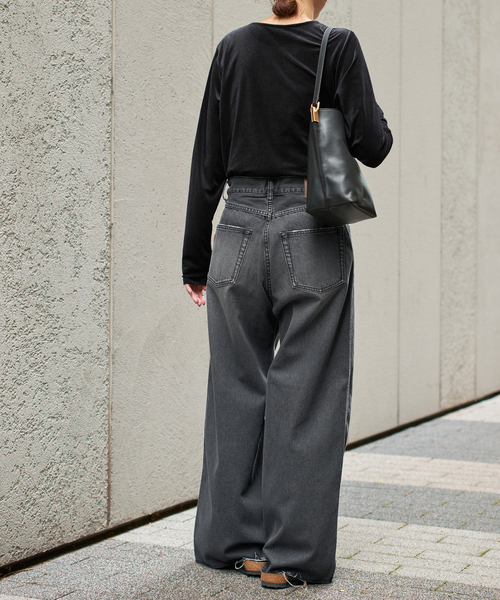 新品未使用　スピックアンドスパン　ワイドデニム Spick & Span（スピックアンドスパン）の「#【5 1/2】ワイド