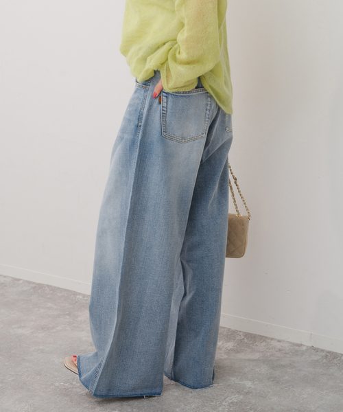 Spick & Span(スピックアンドスパン)の「5 1/2 SOFT DRAWSTRINGDENIM(デニムパンツ・レディース・ブラック/ブルー系その他・26/27/28)」の13枚目の写真