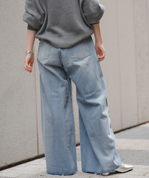 Spick & Span(スピックアンドスパン)の「5 1/2 SOFT DRAWSTRINGDENIM(デニムパンツ・レディース・ブラック/ブルー系その他・26/27/28)」の18枚目の写真