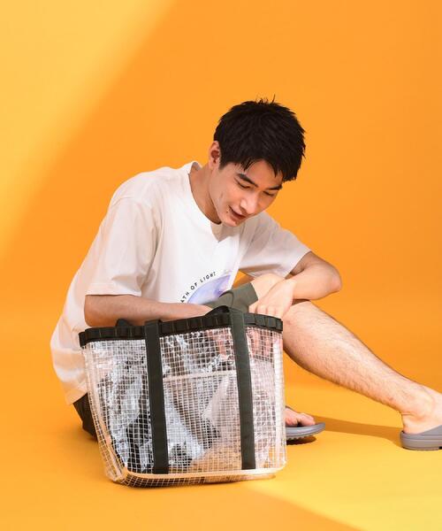 THE SHOP TK （ザ ショップ ティーケー ）の「PVCクリアトートバッグ 【ユニセックス／軽量】（トートバッグ・メンズ・オリーブ/ブラック・00）」の22枚目の写真