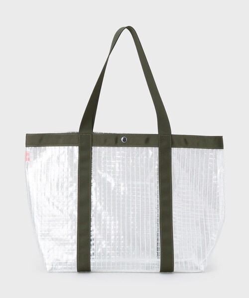 THE SHOP TK （ザ ショップ ティーケー ）の「PVCクリアトートバッグ 【ユニセックス／軽量】（トートバッグ・メンズ・オリーブ/ブラック・00）」の17枚目の写真