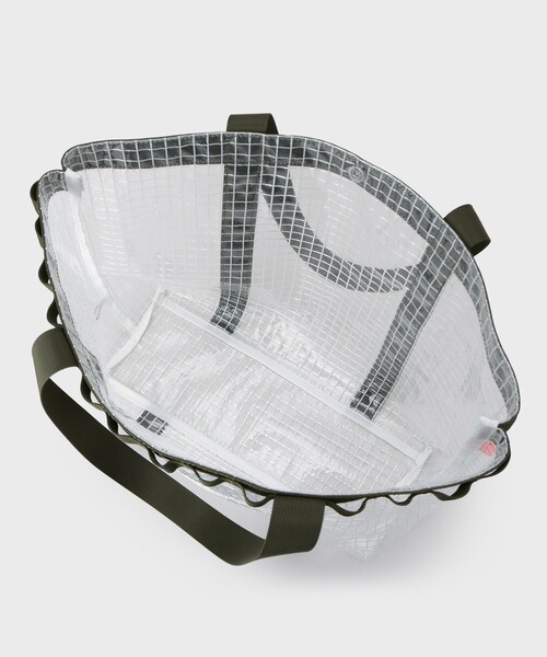 THE SHOP TK （ザ ショップ ティーケー ）の「PVCクリアトートバッグ 【ユニセックス／軽量】（トートバッグ・メンズ・オリーブ/ブラック・00）」の9枚目の写真