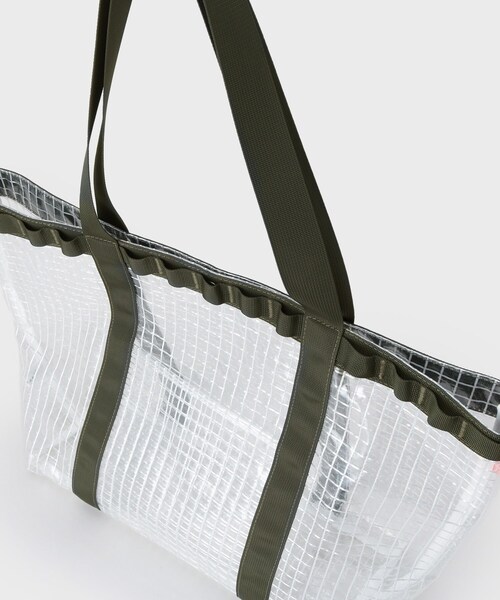 THE SHOP TK （ザ ショップ ティーケー ）の「PVCクリアトートバッグ 【ユニセックス／軽量】（トートバッグ・メンズ・オリーブ/ブラック・00）」の12枚目の写真