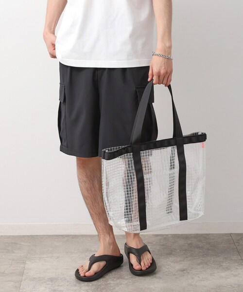 THE SHOP TK （ザ ショップ ティーケー ）の「PVCクリアトートバッグ 【ユニセックス／軽量】（トートバッグ・メンズ・オリーブ/ブラック・00）」の8枚目の写真