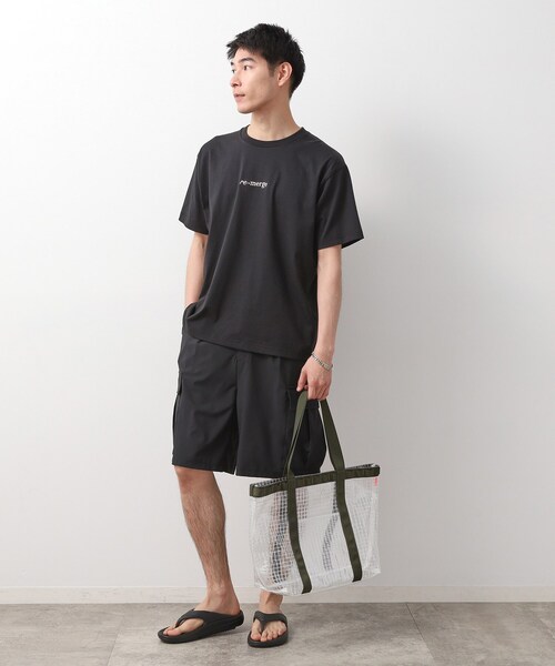 THE SHOP TK （ザ ショップ ティーケー ）の「PVCクリアトートバッグ 【ユニセックス／軽量】（トートバッグ・メンズ・オリーブ/ブラック・00）」の4枚目の写真