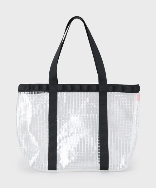 THE SHOP TK （ザ ショップ ティーケー ）の「PVCクリアトートバッグ 【ユニセックス／軽量】（トートバッグ・メンズ・オリーブ/ブラック・00）」の2枚目の写真
