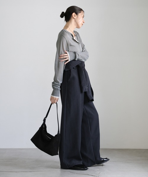 select MOCA(セレクトモカ)の「フェイクレイヤードシアーカーディガン(カーディガン/ボレロ・レディース・グレー/ベージュ/ブラック・FREE)」の21枚目の写真