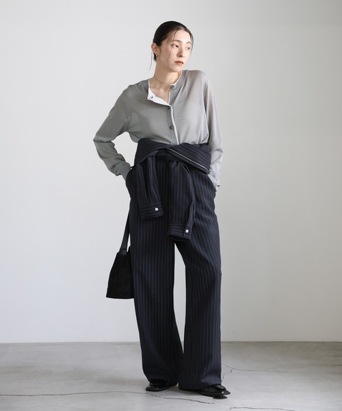 select MOCA(セレクトモカ)の「フェイクレイヤードシアーカーディガン(カーディガン/ボレロ・レディース・グレー/ベージュ/ブラック・FREE)」の5枚目の写真