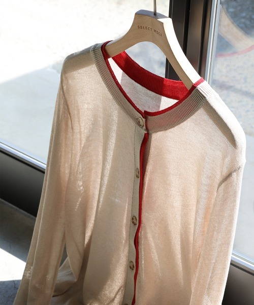 select MOCA(セレクトモカ)の「フェイクレイヤードシアーカーディガン(カーディガン/ボレロ・レディース・グレー/ベージュ/ブラック・FREE)」の14枚目の写真