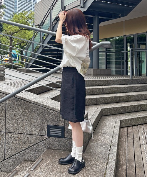 ISOOK(アイスー)の「【ISOOK / アイスー】レースハーフパンツ / バミューダパンツ ショートパンツ 5分丈 ハイウエスト ウエストゴム ブラック ブラウン 黒 茶 ZOZOTOWN限定(その他パンツ・レディース・ブラウン/ブラック・FREE)」の5枚目の写真