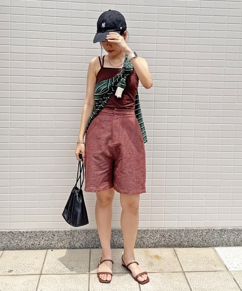 ISOOK(アイスー)の「【ISOOK / アイスー】レースハーフパンツ / バミューダパンツ ショートパンツ 5分丈 ハイウエスト ウエストゴム ブラック ブラウン 黒 茶 ZOZOTOWN限定(その他パンツ・レディース・ブラウン/ブラック・FREE)」の16枚目の写真