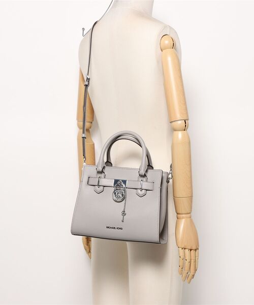 MICHAEL KORS（マイケルコース）の「LANDON SM SATCHEL サッチェル（ハンドバッグ・レディース・グレー系・FREE）」の5枚目の写真