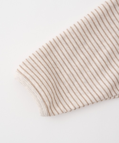 PUPPAPUPO（プッパプーポ）の「裾バインダー スウェット トレーナー（スウェット・キッズ・チャコール/ベージュ/グレー・80/90/100/110）」の8枚目の写真