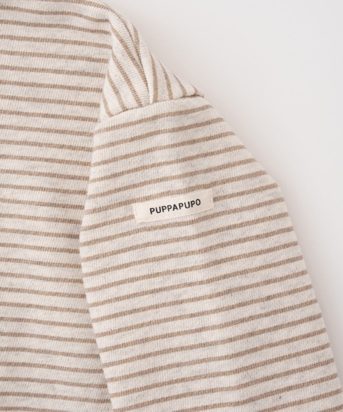 PUPPAPUPO（プッパプーポ）の「裾バインダー スウェット トレーナー（スウェット・キッズ・チャコール/ベージュ/グレー・80/90/100/110）」の11枚目の写真