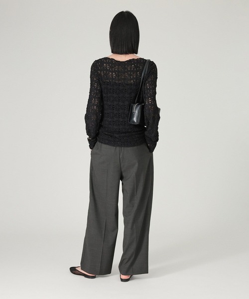 BABYLONE(バビロン)の「ストレッチレースプルオーバー(Tシャツ/カットソー・レディース・ブラック/ホワイト・フリー)」の15枚目の写真