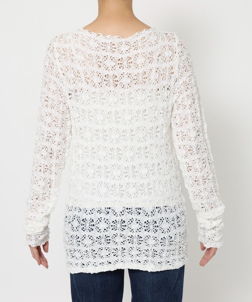 BABYLONE(バビロン)の「ストレッチレースプルオーバー(Tシャツ/カットソー・レディース・ブラック/ホワイト・フリー)」の18枚目の写真