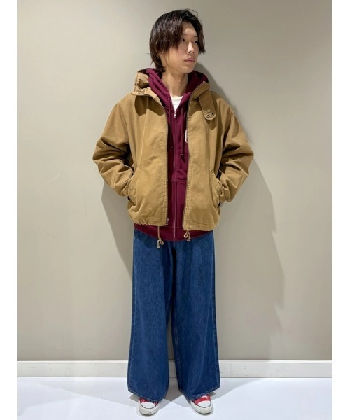 picture フード付きジャケット セール】フード付き キャンバスジャケット（その他アウター