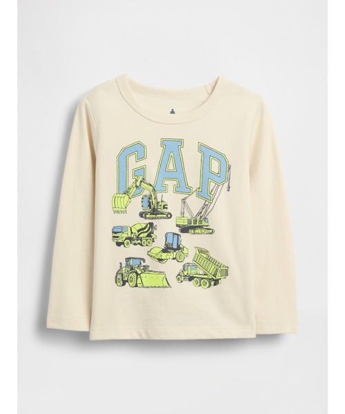 GAP（ギャップ）の「グラフィック GAPロゴTシャツ (幼児・ベビー)（Tシャツ/カットソー・キッズ・ブラック/ベージュ/グリーン・80ｃｍ/90cm/95cm/100cm/105cm/110cm）」の3枚目の写真