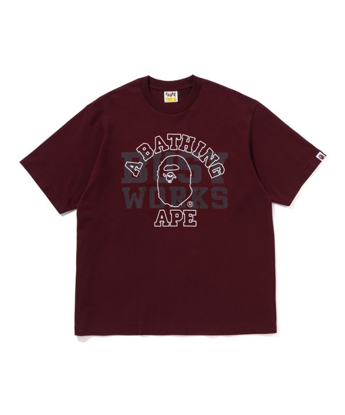 A BATHING APE(アベイシングエイプ)の「COLLEGE RELAXED FIT TEE #1(Tシャツ/カットソー・メンズ・ホワイト/バーガンディー/ネイビー・X-LARGE/MEDIUM/LARGE/XX-LARGE/SMALL)」の3枚目の写真