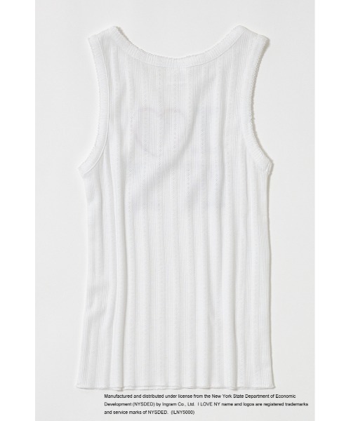 MOUSSY（マウジー）の「I LOVE NY PATCH タンクトップ（タンクトップ・レディース・ホワイト/ブラック・FREE）」の18枚目の写真