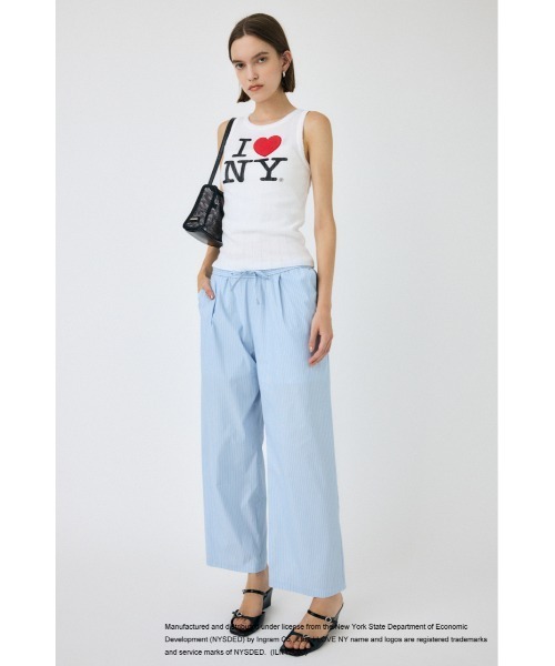 MOUSSY（マウジー）の「I LOVE NY PATCH タンクトップ（タンクトップ・レディース・ホワイト/ブラック・FREE）」の6枚目の写真