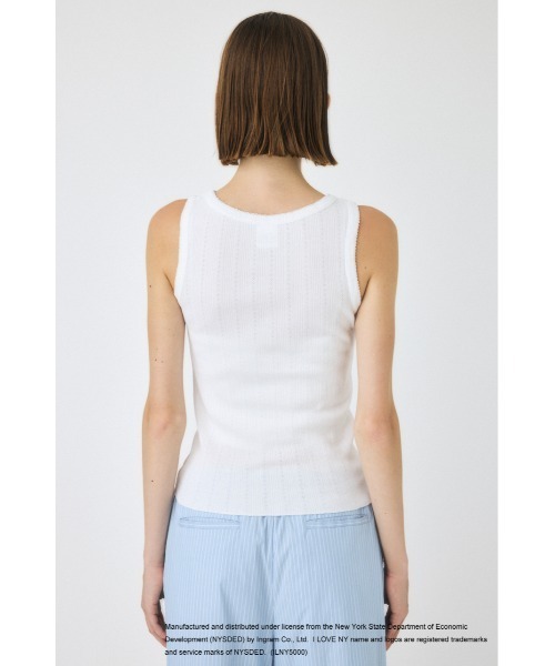 MOUSSY（マウジー）の「I LOVE NY PATCH タンクトップ（タンクトップ・レディース・ホワイト/ブラック・FREE）」の11枚目の写真