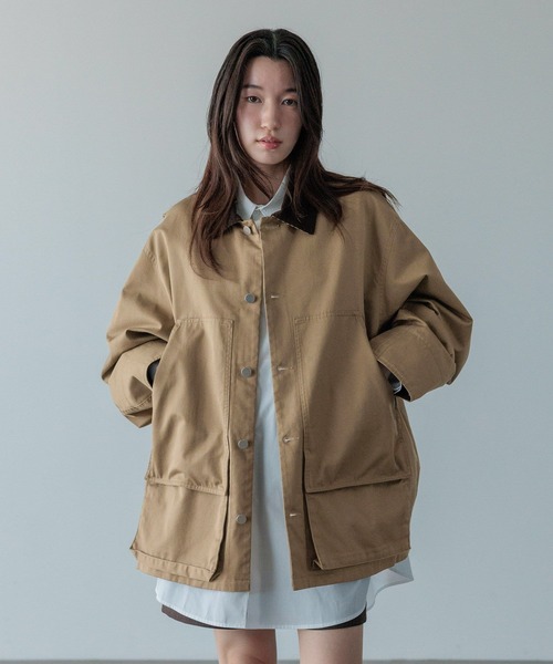 LOWRYS FARM（ローリーズファーム）の「【LFM(U)】TWILLハンティングブルゾン　 523844（ブルゾン・メンズ・ブラウン/ブラック・MEDIUM/LARGE）」の21枚目の写真