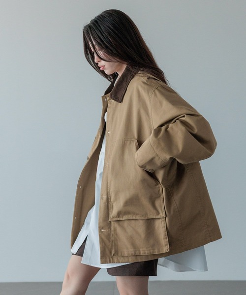 LOWRYS FARM（ローリーズファーム）の「【LFM(U)】TWILLハンティングブルゾン　 523844（ブルゾン・メンズ・ブラウン/ブラック・MEDIUM/LARGE）」の3枚目の写真