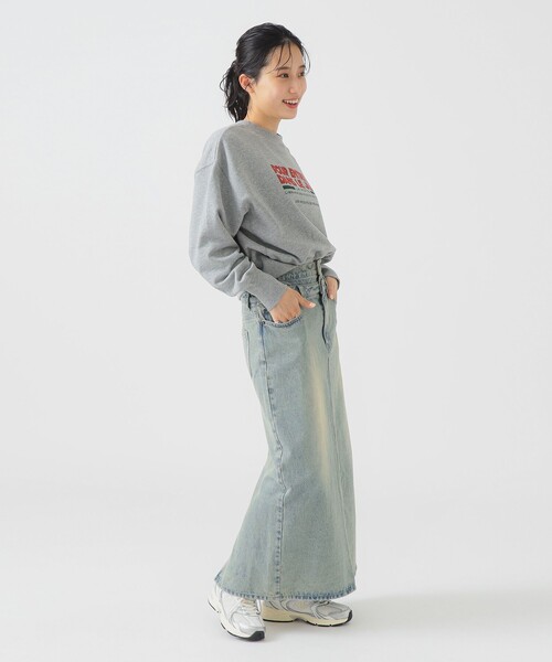 B:MING by BEAMS（ビーミングバイビームス）の「オーバーダイ デニム スカート（S～M）（デニムスカート・レディース・ブラック/ライトブルー・SMALL/MEDIUM）」の10枚目の写真