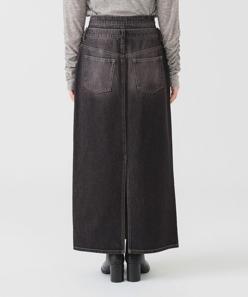 B:MING by BEAMS（ビーミングバイビームス）の「オーバーダイ デニム スカート（S～M）（デニムスカート・レディース・ブラック/ライトブルー・SMALL/MEDIUM）」の14枚目の写真