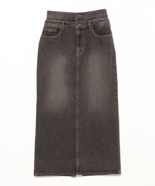 B:MING by BEAMS（ビーミングバイビームス）の「オーバーダイ デニム スカート（S～M）（デニムスカート・レディース・ブラック/ライトブルー・SMALL/MEDIUM）」の19枚目の写真
