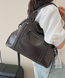 フェイクレザーレトロ BIG ボストンバッグ