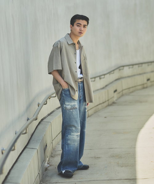 JOURNAL STANDARD（ジャーナルスタンダード）の「トランスファー デニム キャノン 5 ポケット パンツ（デニムパンツ・メンズ・ダークブルー/コバルトブルー・SMALL/MEDIUM/LARGE）」の3枚目の写真