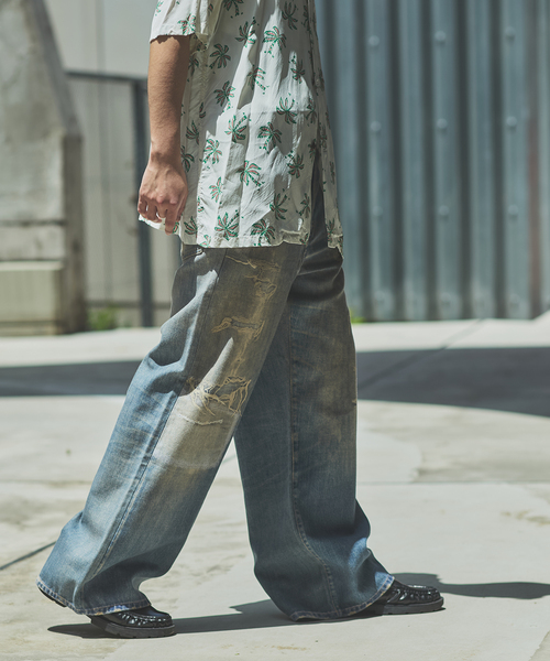 JOURNAL STANDARD（ジャーナルスタンダード）の「トランスファー デニム キャノン 5 ポケット パンツ（デニムパンツ・メンズ・ダークブルー/コバルトブルー・SMALL/MEDIUM/LARGE）」の18枚目の写真