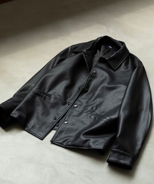 シップス（SHIPS）/SHIPS: 合成皮革 コーチ ブルゾン セール】SHIPS: 合成皮革 コーチ ブルゾン（ブルゾン）｜SHIPS